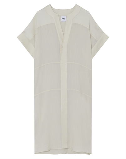 Day Birger et Mikkelsen - Garson Contrast Linen Kleid - Jet Stream